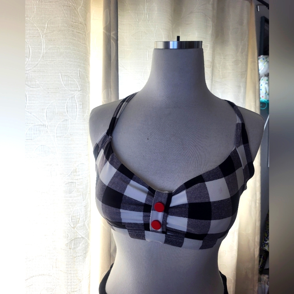 Push Up Vintage Bikini Swimsuit Top